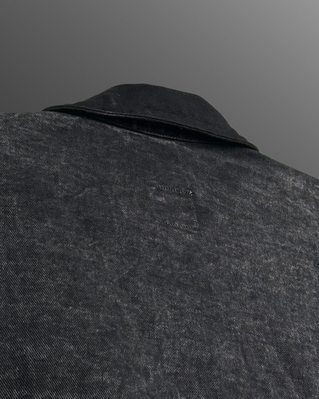 Black Half Sleeve Denim Layer