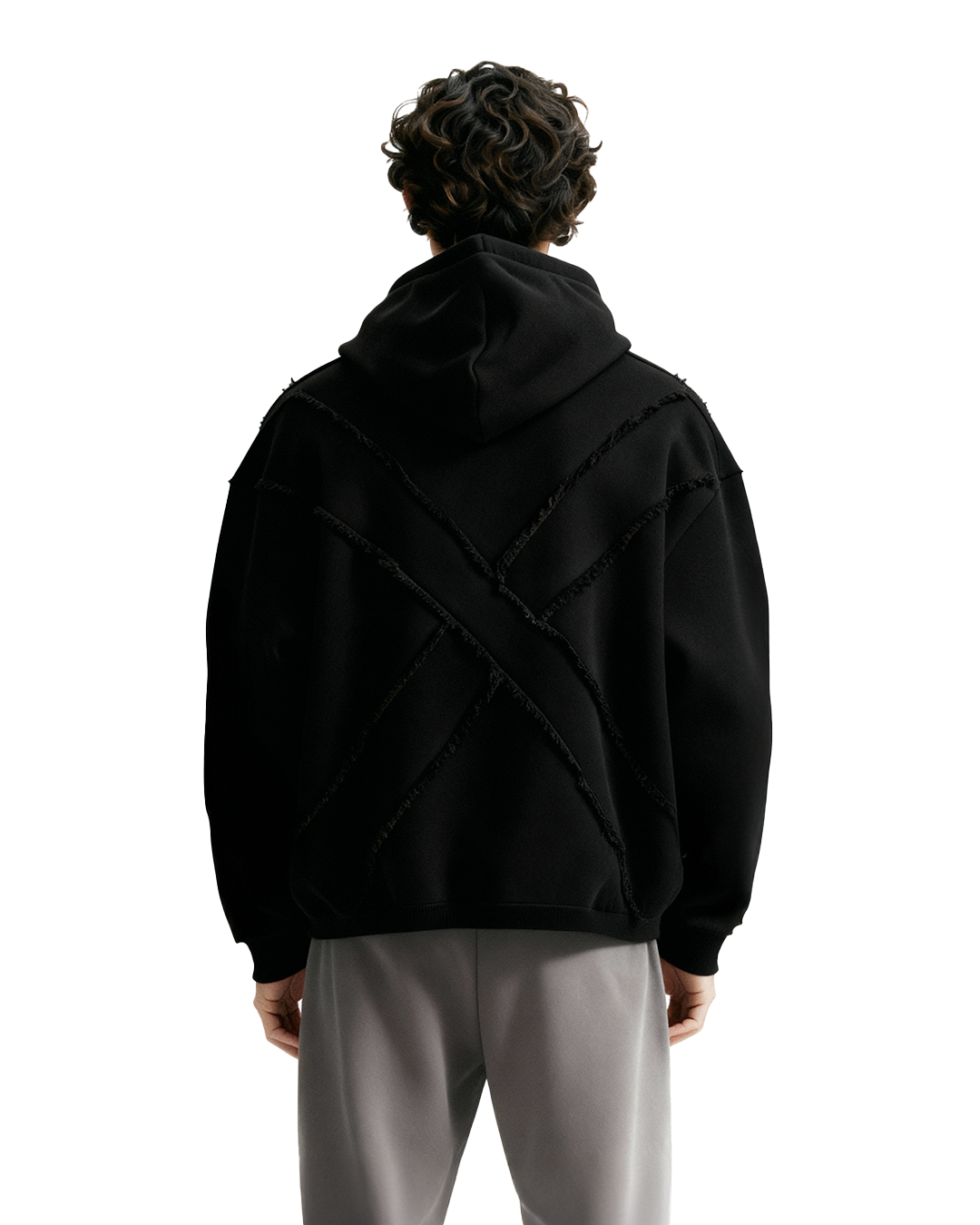 Fearless Black Oversized Hoodie