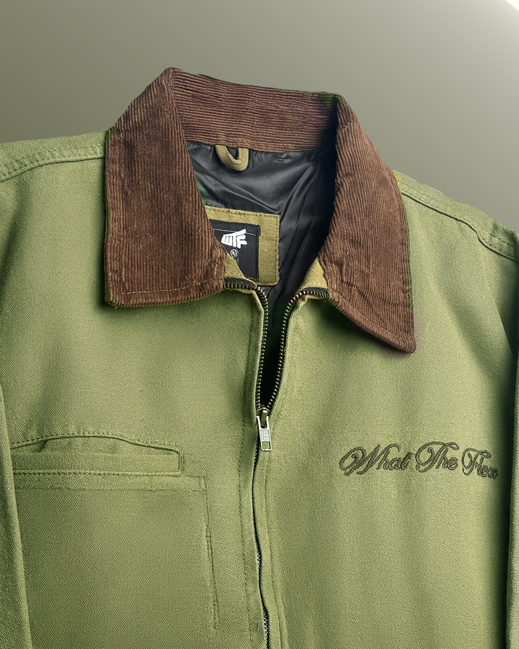Elite Olive Denim Cord Jacket