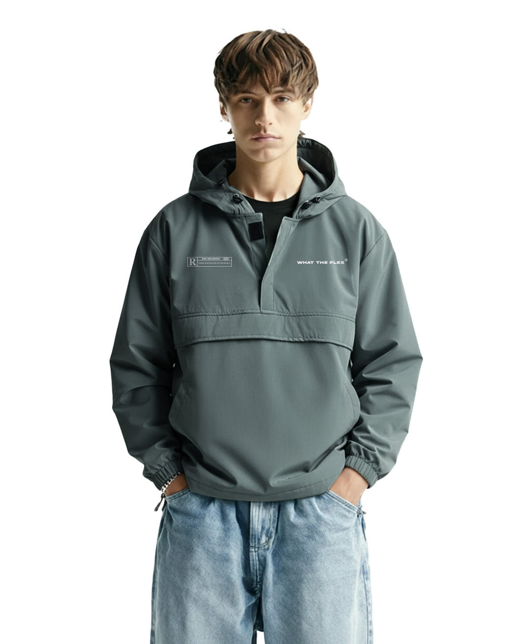 Signature Green AIr Nylon Hoodie