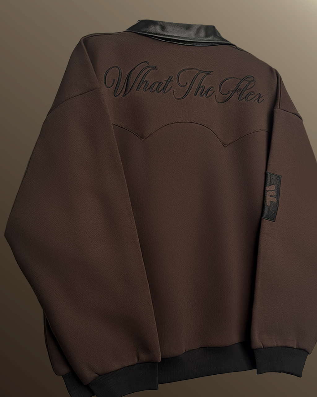 Cocoa Leather Cut Jacket