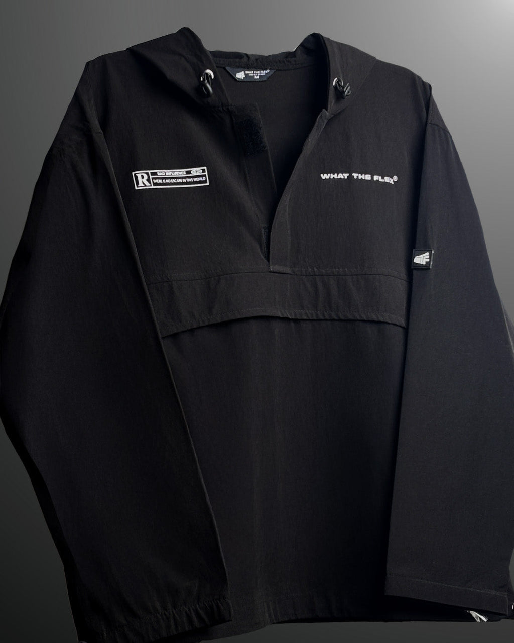 Signature Black Air Nylon Hoodie