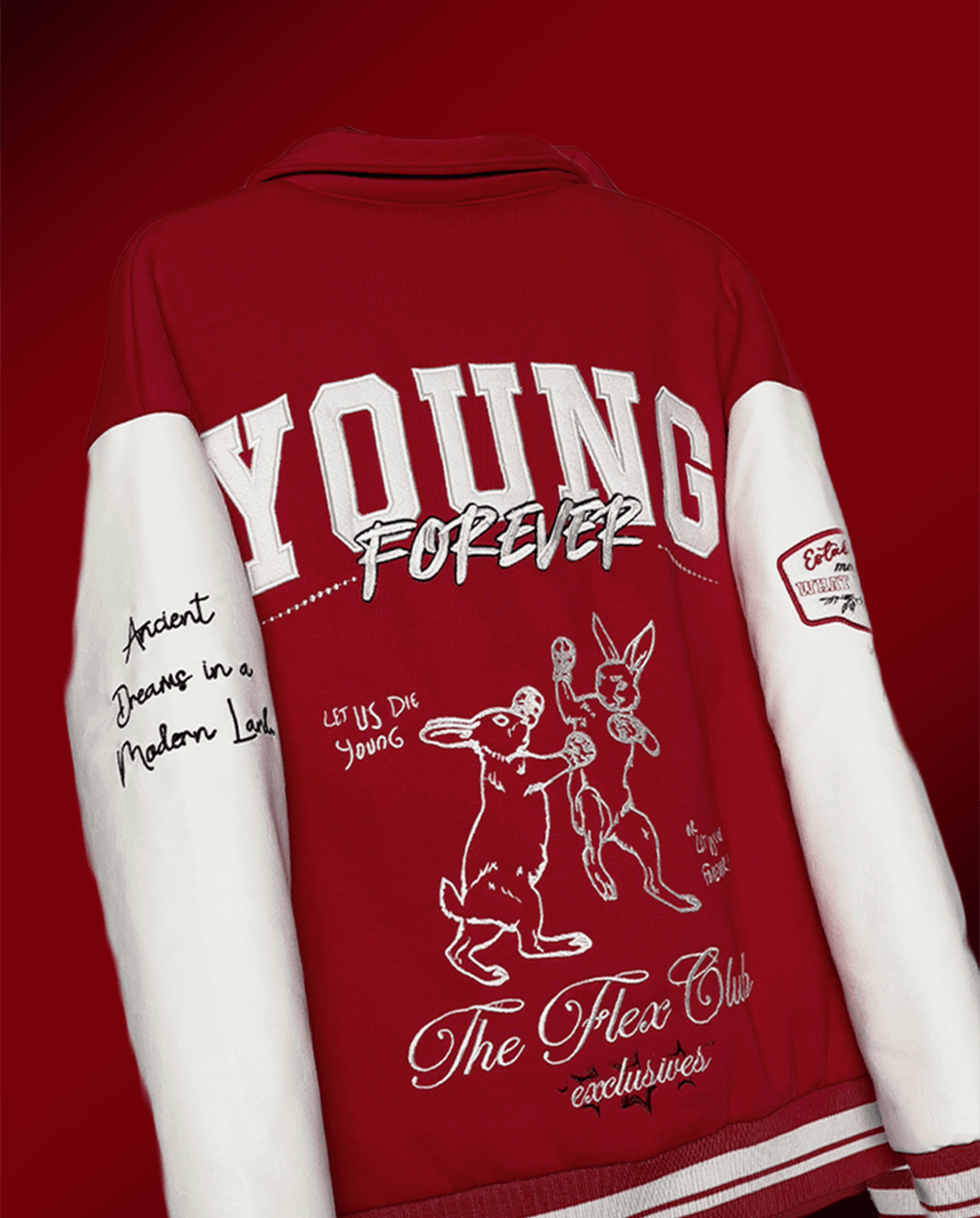Young Forever Red Varsity Jacket
